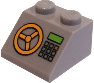 LEGO Slope 2 x 2 (45°) with Keypad and Vault Wheel Sticker (3039)
