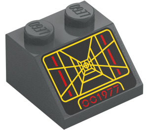 LEGO Sklon 2 x 2 (45°) s Targeting Computer Screen (3039 / 104602)