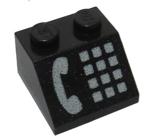 LEGO Slope 2 x 2 (45°) with White Phone (3039)