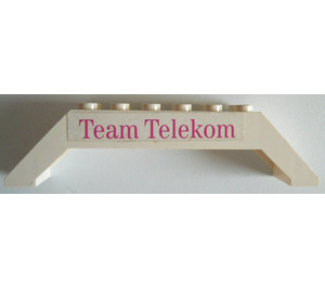 LEGO Slope 2 x 2 x 10 (45°) Double with 'Team Telekom' Sticker (30180)