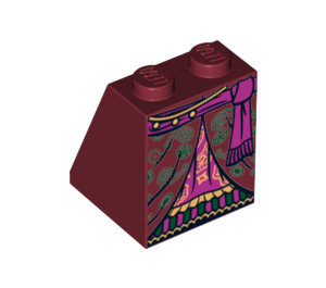 LEGO Slope 2 x 2 x 2 (65°) with Purple Skirt and Sash with Bottom Tube (3678 / 12635)