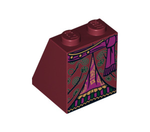 LEGO Slope 2 x 2 x 2 (65°) with Purple Skirt and Sash with Bottom Tube (3678)