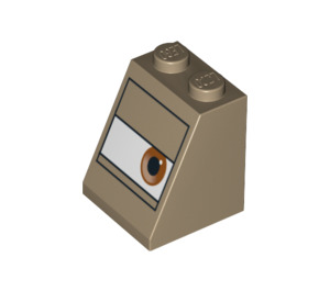 LEGO Pente 2 x 2 x 2 (65°) avec Sarge's Eye avec tube inférieur (3678 / 94792)