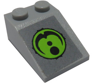 LEGO Slope 2 x 3 (25°) with Alien Invaders Logo Sticker with Rough Surface (3298)