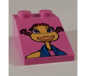 LEGO Pente 2 x 3 (25°) avec Birdie avec surface lisse (30474)