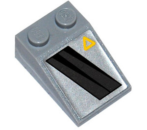 LEGO Slope 2 x 3 (25°) with Black Stripe and A (Right) Sticker with Rough Surface (3298)