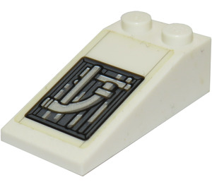 LEGO Helling 2 x 4 (18°) met Pipework Sticker (30363)