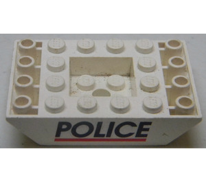 LEGO Pendenza 4 x 6 (45°) Doppio Invertito con Polizia (30183 / 83045)