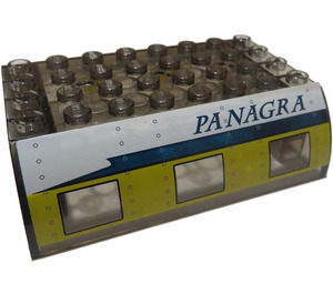 LEGO Steigung 6 x 8 x 2 Gebogen Doppelt mit Panagra Airways Aufkleber (45411)