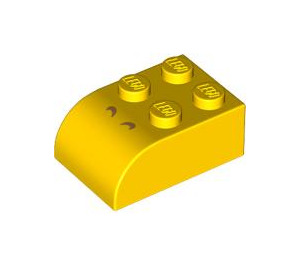 LEGO Sklon Kostka 2 x 3 s Zakřivená Rohí část s nostrils (6215 / 101870)