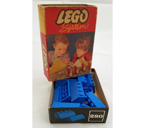LEGO Sloping Roof Bricks (Bleu) 280-2