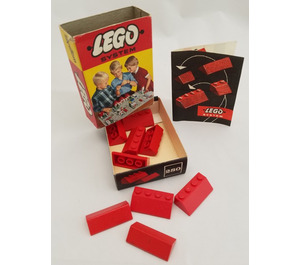 LEGO Sloping Roof Bricks (Rot) 280-1