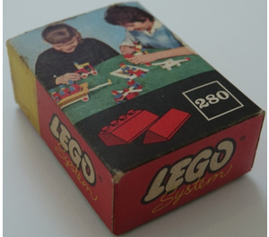 LEGO Sloping Roof Bricks (Rot) 280-1 Packaging