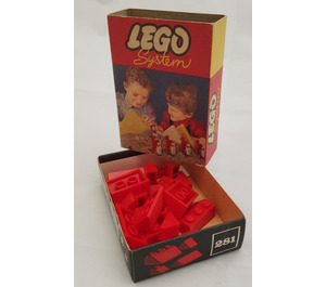LEGO Sloping Roof Bricks (Rouge) 281-1