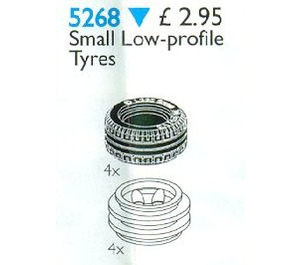 LEGO Small Low Profile Tyres Set 5268