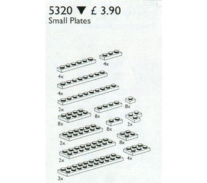 LEGO Small Plates Assorted, White Set 5320