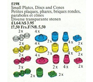 LEGO Small Plates, Disks and Cones Set 5198