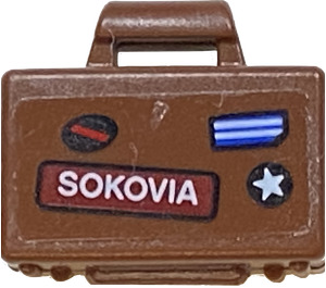LEGO Klein Koffer mit SOKOVIA Aufkleber (4449)