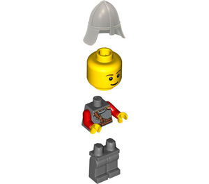 LEGO Smiling Leijona Ritari jossa Kypärä Minihahmo