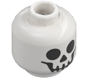 LEGO Smiling Skeleton Head (Recessed Solid Stud) (10717 / 103937)