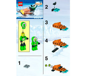 LEGO Snow Scooter 6626-2 Instructions