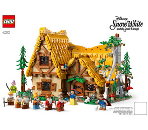 LEGO Snow blanc et the Seven Dwarfs' Cottage 43242 Instructions