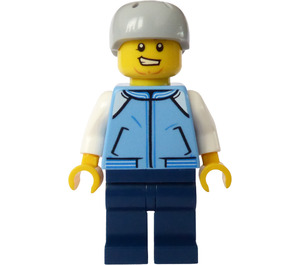 LEGO Snowboardeur avec Bleu Moyen Veste Minifigurine