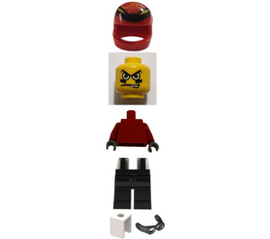 LEGO Snowboarder con Rosso Maglietta Minifigure