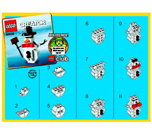 LEGO Snowman Set 30008 Instructions