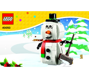 LEGO Snowman 40093 Byggeinstruksjoner