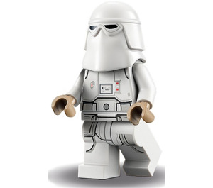 LEGO Snowtrooper (Femelle) avec Lumière Chair Tête Minifigurine