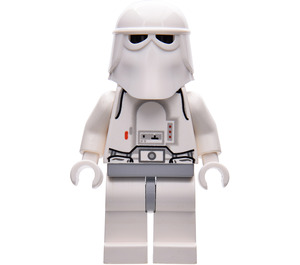 LEGO Snowtrooper mit Schwarz Kopf und Medium Stone Grau Hüften mit Weiß Hände Minifigur