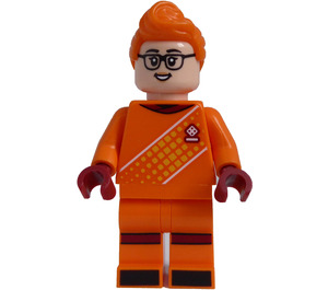 LEGO Soccer Goalie, Female (Orange) Minifigure