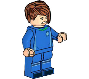 LEGO Fotboll Player, Kvinna (Mörk Orange Kort hår) Minifigur