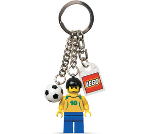 LEGO Soccer Player Schlüssel Kette - Brazil #10 (851826)