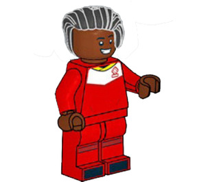 LEGO Soccer Player, Male (Black Hair Hard Plastic)