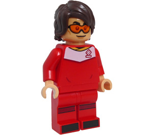 LEGO Soccer Player, Male (Dark Brown Mid-Length Toulsed Hair)