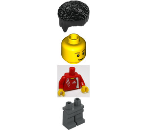 LEGO FußBall Player mit Adidas Logo Rot Torso Aufkleber mit Number 11 Minifigur