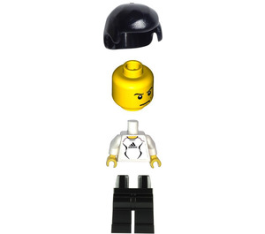 LEGO Soccer Player avec Adidas number 9 Autocollant Figurine