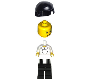 LEGO Fotbal Player s Adidas number 9 Samolepka Minifigurka