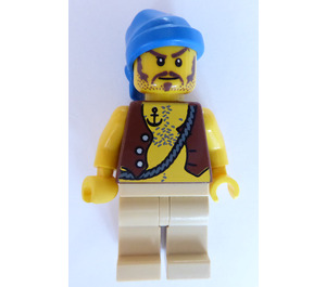 LEGO Soldiers' Fort Pirate mit Anchor Tattoo Minifigur