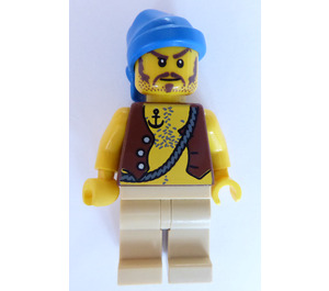 LEGO Soldiers' Fort Pirat z Kotwica Tattoo Minifigurka