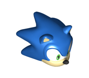 LEGO Sonic the Hedgehog Head with Tan Face with Grin to Left (28317)