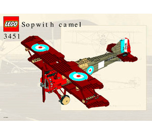 LEGO Sopwith Camel Set 3451 Instructions