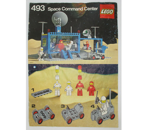 LEGO Space Command Center Set (Craterplate version) 493-3 Instructions