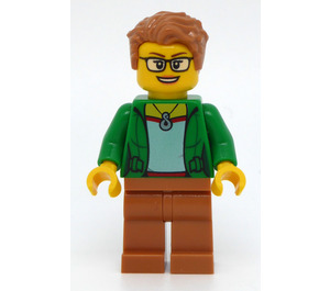 LEGO Raum Observer, Female im Green oben mit necklace Pendant Minifigur