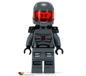 LEGO Raum Polizei 3, Officer mit Airtanks und Schwarz Epaulettes Minifigur