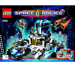 LEGO Space Police Central Set 5985 Instructions