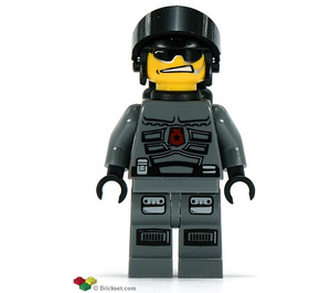 LEGO Raum Polizei Officer mit Airtanks Minifigur