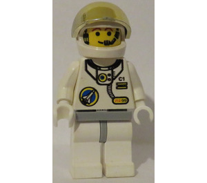 LEGO Ruimte Port - Astronaut, Wit Poten met Light Grijs Heupen minifiguur